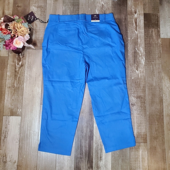 NWT Ava & Viv Blue High Rise Ankle Pant Size 17 - Picture 5 of 16